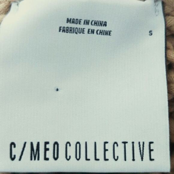 C/MEO Collective Camel Brown Chunky Knit Turtle Neck Pullover Sweater Women's S - Picture 7 of 7